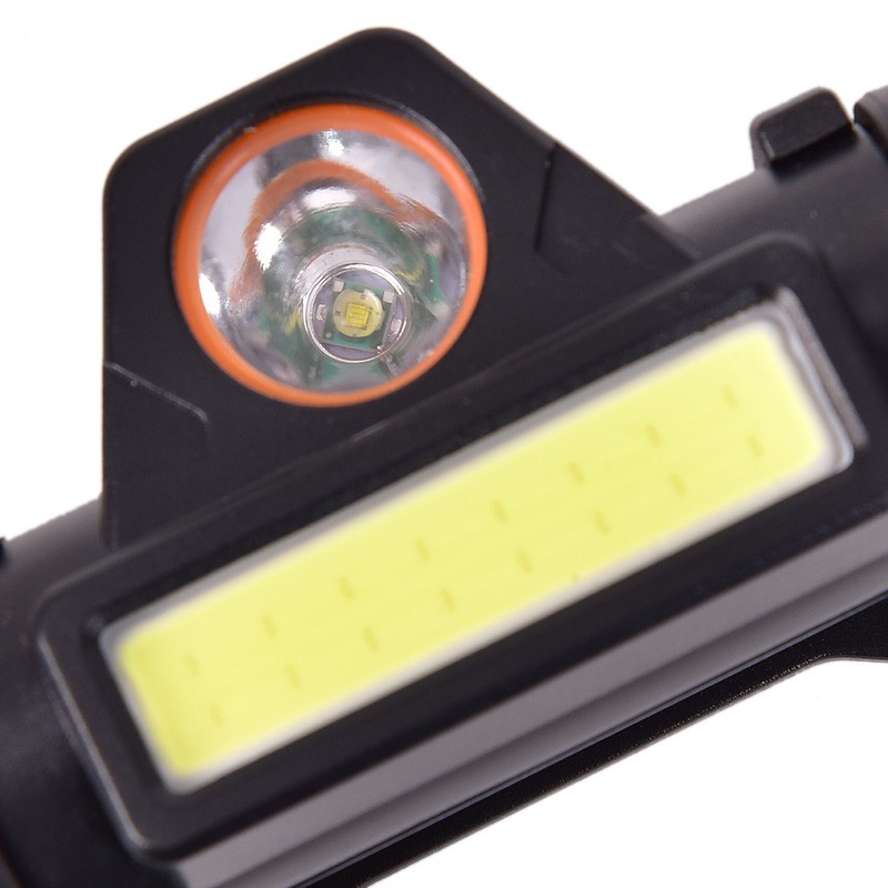 Đèn LED Đội Đầu Có Dây Cáp Sạc Dùng Câu Cá Ngoài Trời
