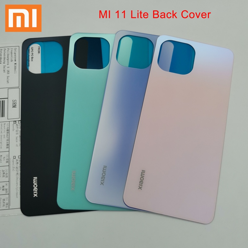 Nắp Lưng Điện Thoại Bằng Kính Thay Thế Chuyên Dụng Cho Mi 11 Lite nắp pin