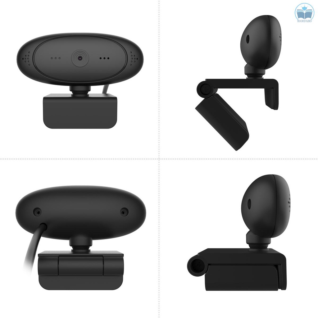 Webcam 1080p Hd 2 Mega Pixel Xoay 360 Độ Tự Động Lấy Nét Kèm Micro Cho Máy Tính | BigBuy360 - bigbuy360.vn