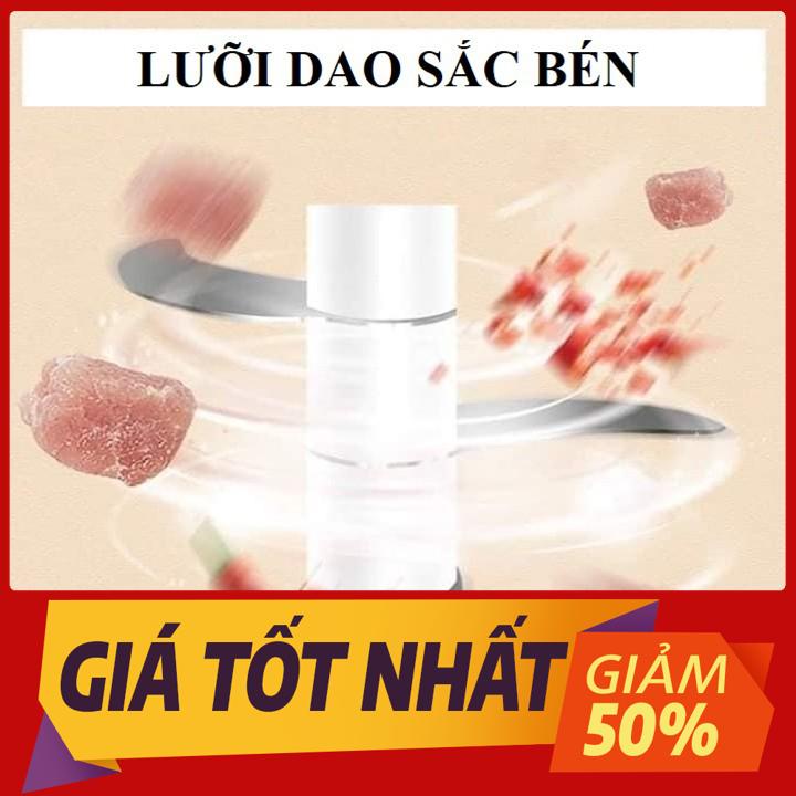 🥦Siêu Sale 🥦Máy xay tỏi ớt mini cầm tay đa năng sạc pin cao cấp xay tỏi ớt, hành, rau củ quả dung tích 250ml