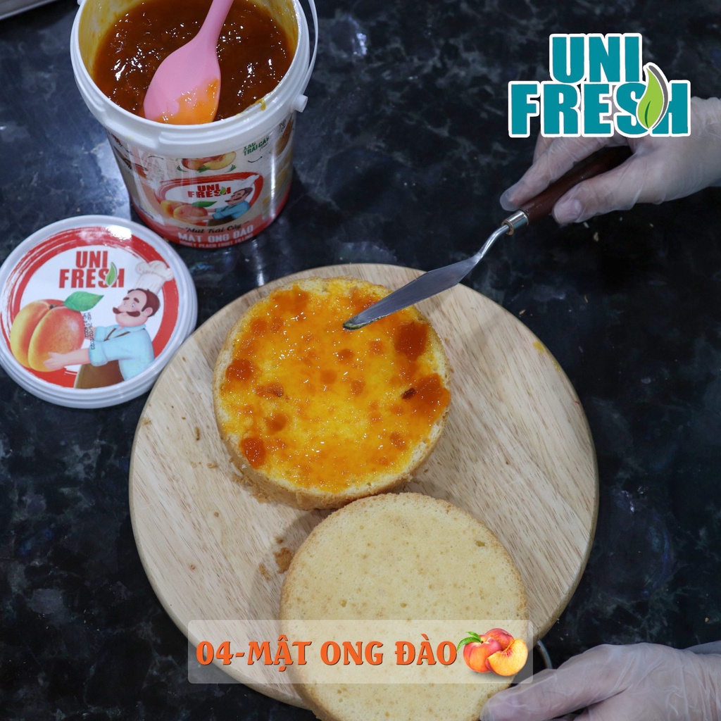 MỨT MẬT ONG ĐÀO - Mứt làm bánh - Mứt xác trái cây- mứt UNIFRESH