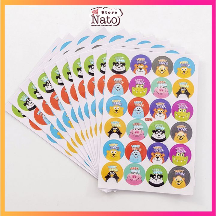 Túi sticker  dán nhiều hình đáng yêu cho bé NATO STK02
