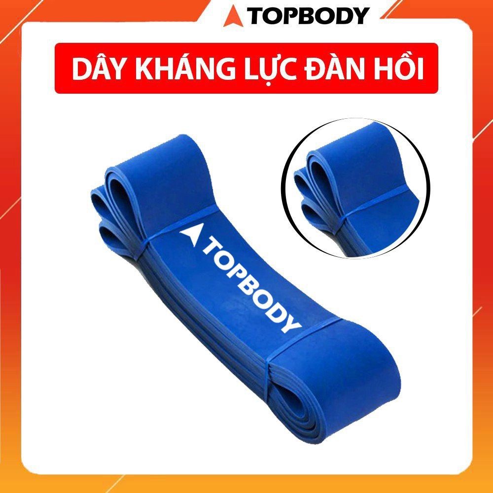 Dây kháng lực Power Band đa năng, hỗ trợ luyện tập thể dục, tiện lợi tại nhà, văn phòng TOPBODY