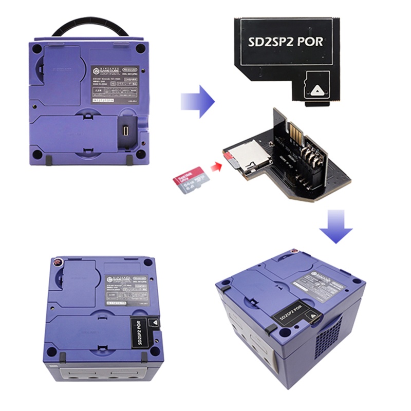 Bộ Đĩa Chuyển Đổi Đĩa DVD Game NGC NTSC SD2SP2