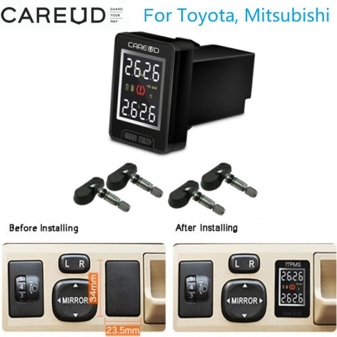 Sản Phẩm Cảm biến áp suất lốp trong Careud lắp nút chờ xe ô tô TOYOTA, MITSUBISHI - Và Các Hãng Xe Khác ..