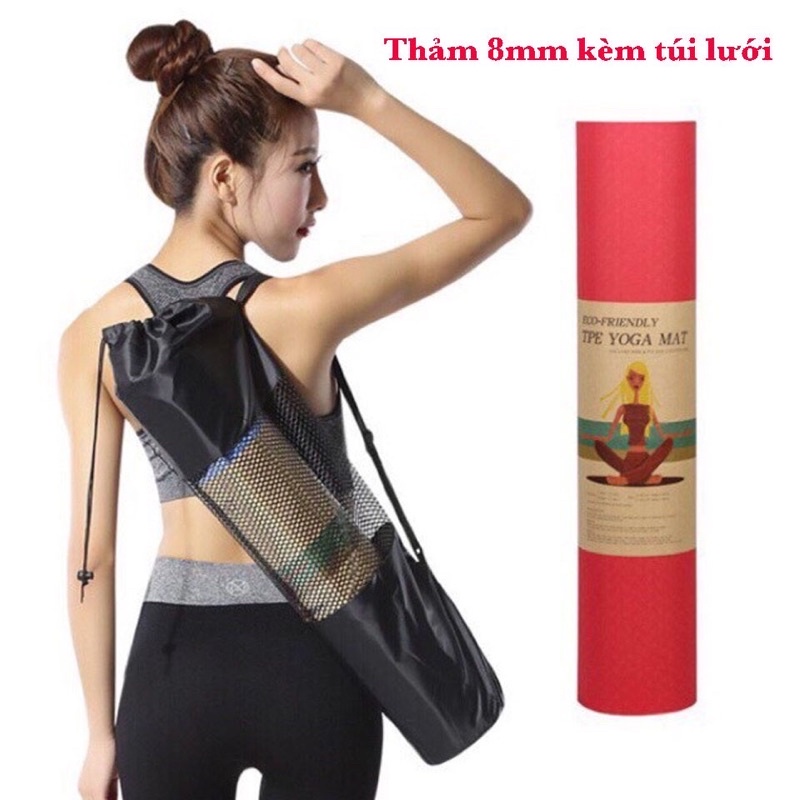 THẢM TẬP YOGA TPE CAO CẤP 2 LỚP 8MM