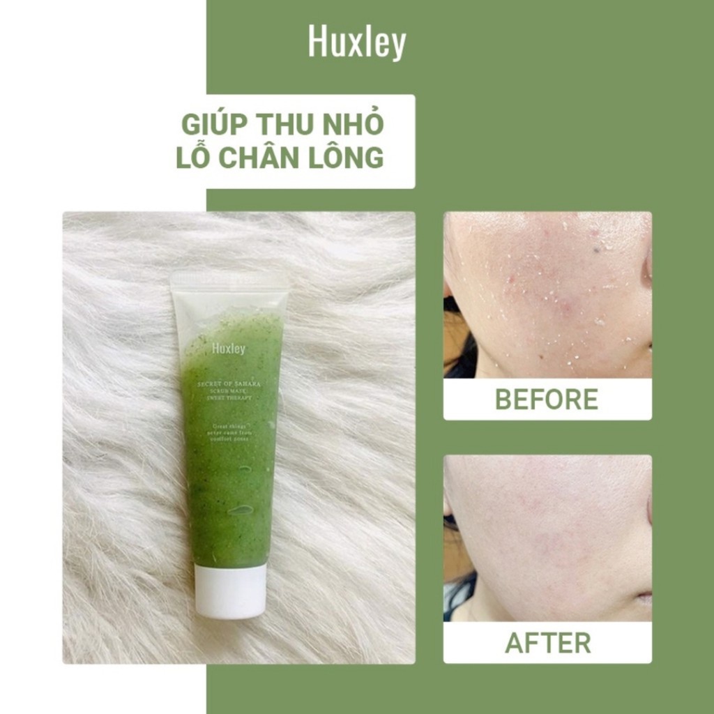 Tẩy tế bào chết chiết xuất Xương Rồng Huxley Scrub Mask Sweet Therapy 30g