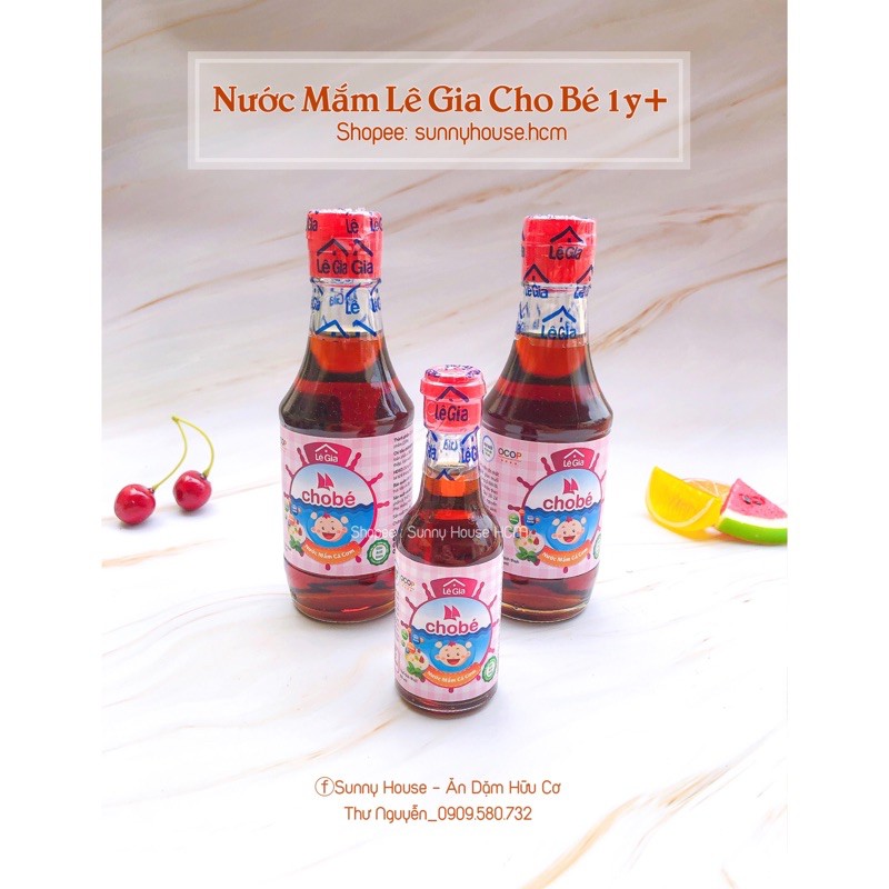 Nước Mắm Lê Gia 60ml/200ml Cho Bé