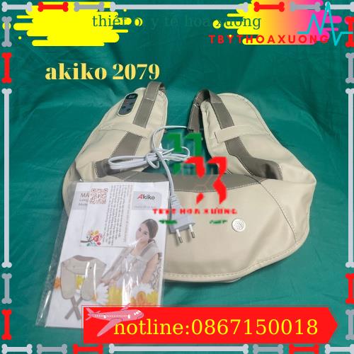 Đai Massage Đấm Lưng Vai Cổ Gáy Akiko - Nhật Bản, Bảo Hành 12 Tháng