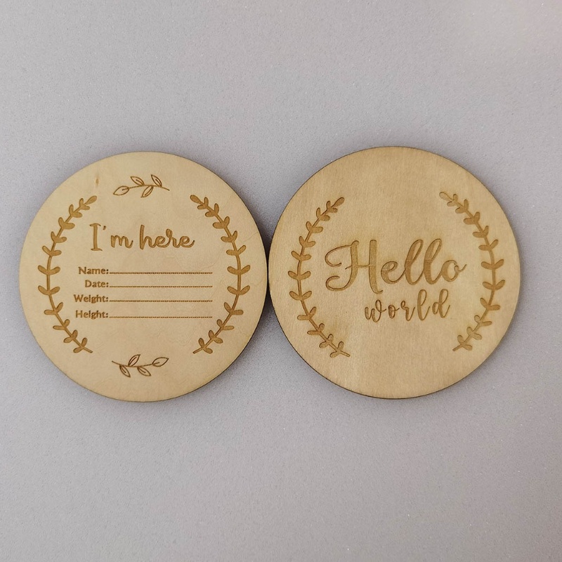 Set 2 Thẻ Ghi Âm Phát Triển Theo Tháng Làm Kỷ Niệm Cho Bé Sơ Sinh