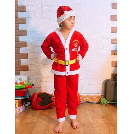 Bộ quần áo ông già Noel cho bé trai- Bé Gái Đủ Size - Quần áo hóa trang ông già Noel