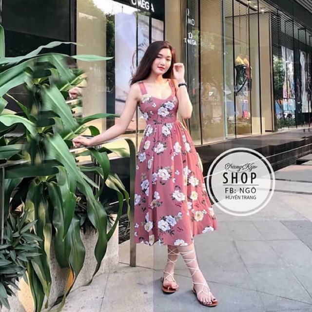 Váy hoa hàng thiết kế SALE 95k giá rẻ