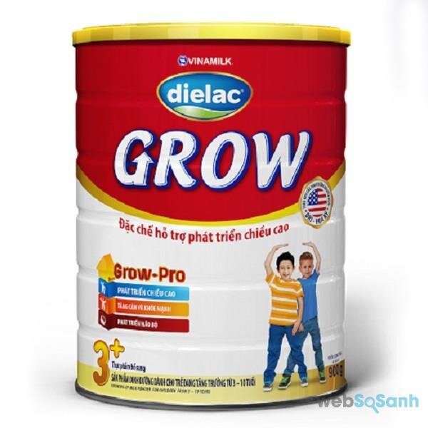 Sữa bột Grow vinamilk 1+ 900g hộp thiếc mẫu mới số 1-2