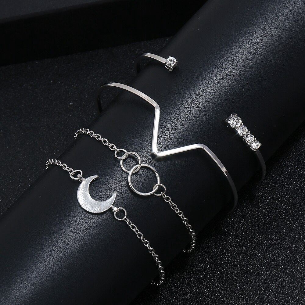 Bộ 4 lắc tay cho nữ họa tiết tình bạn độc đáo