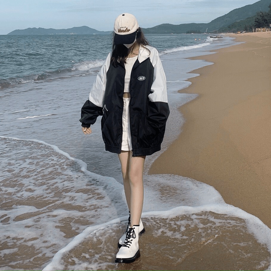 (HCM)  Áo khoác dù 2 lớp cổ cao Hottrend siêu đẹp form rộng - siêu xịn cho các bạn trẻ KME FASHION