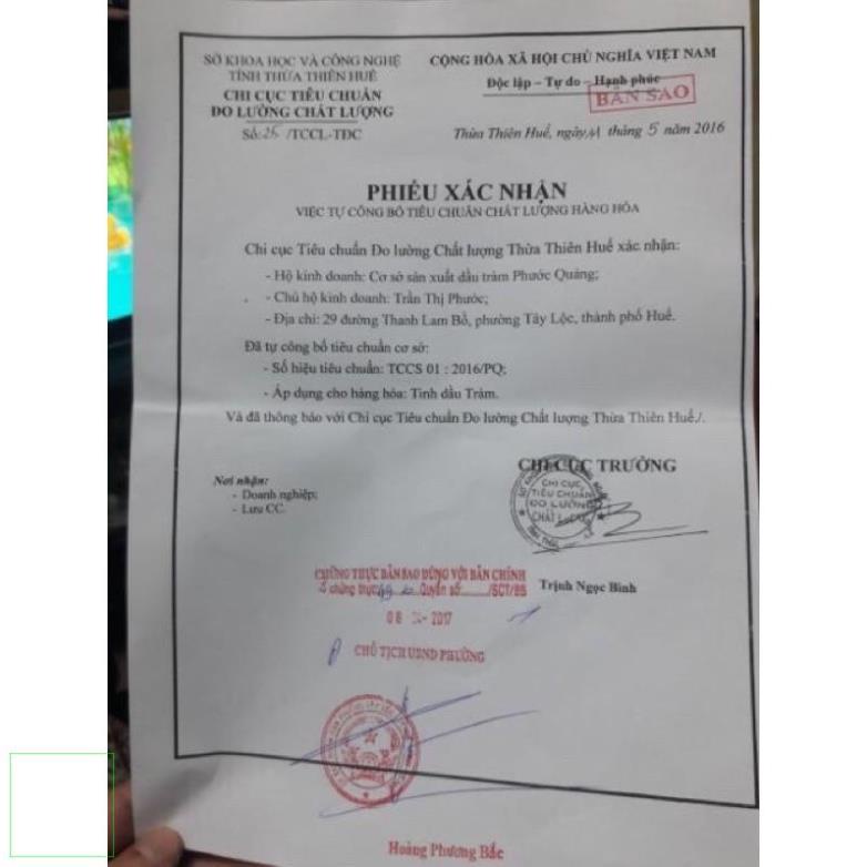 Tinh dầu Quế Phước Quảng nguyên chất