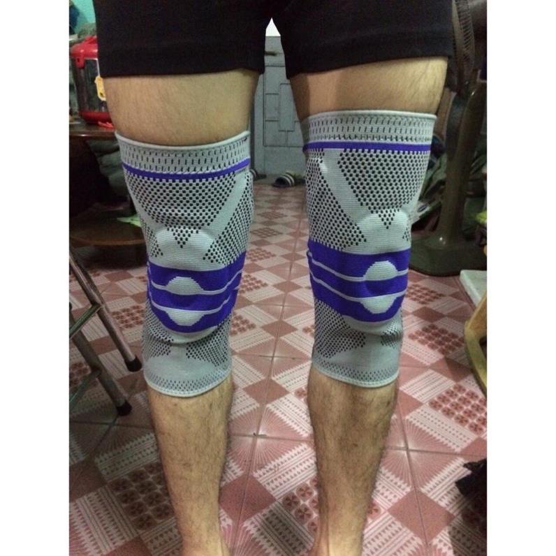 Đai Băng Gối Knee Support,đai Bó Gối Thể Thao Silicon Cao Cấp,có 2 Lò Xo Trợ Lực Hỗ Trợ Chơi Thể Thao