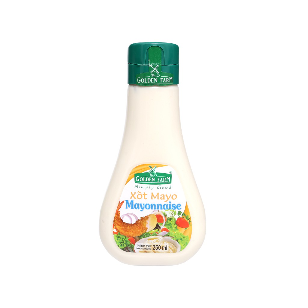 Xốt mayonnaise Golden Farm chai 250ml