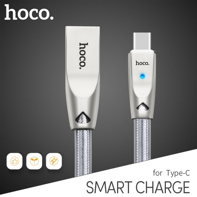 Cáp sạc nhanh Hoco U9 ✔Type C - Lightning ✔ đèn Led