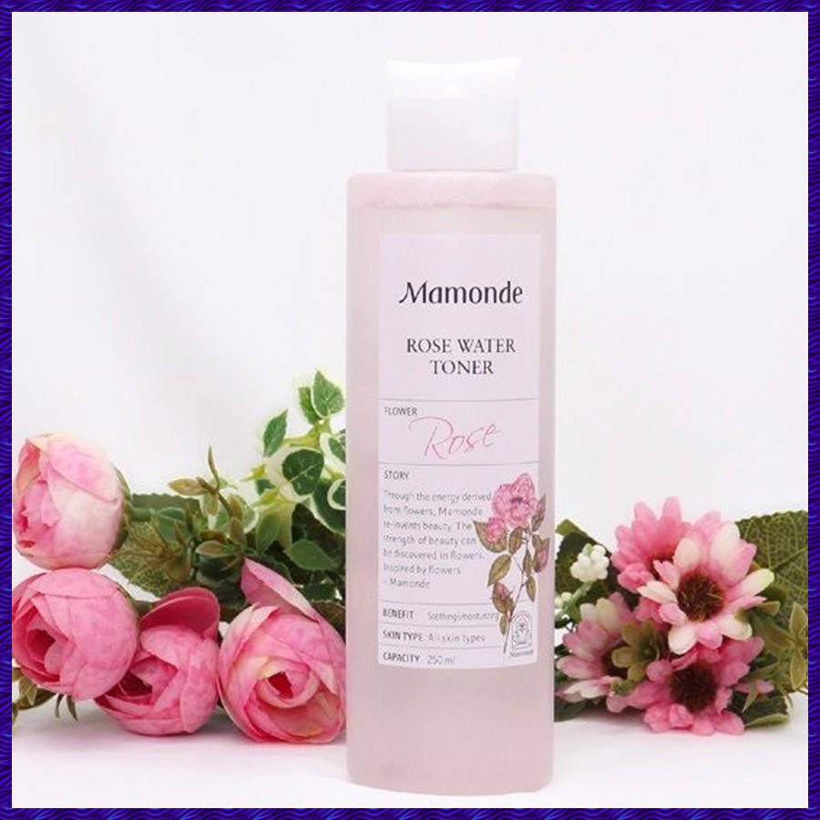 [HÀNG CHÍNH HÃNG]Nước Hoa Hồng Không Cồn Dưỡng Ẩm Mamonde Rose Water Toner 250ml