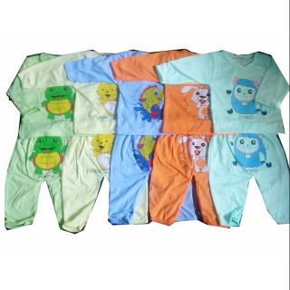Combo 5 bộ 4-6kg dài tay quần dài cho bé trai bé gái