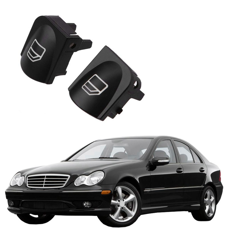 Nắp nút công tắc cửa sổ dành cho xe hơi Mercedes Benz W203 W208 C CLK Class
