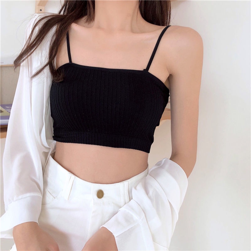 Áo Bra Gân Tăm - Áo Ngực Mút Mỏng Không Gọng - Bra Nữ 2 Dây Cúp Ngang AMYBRA B809