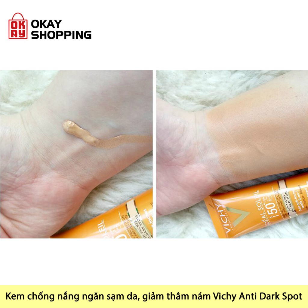 Kem chống nắng ngăn sạm da, giảm thâm nám SPF50 chống tia UVA + UVB Vichy Anti Dark Spot T50ml FR/GB/NL/RU | BigBuy360 - bigbuy360.vn