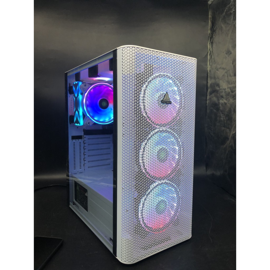 Vỏ Case Máy Tính VSPTECH T510 White  Full ATX - Hàng Chính Hãng