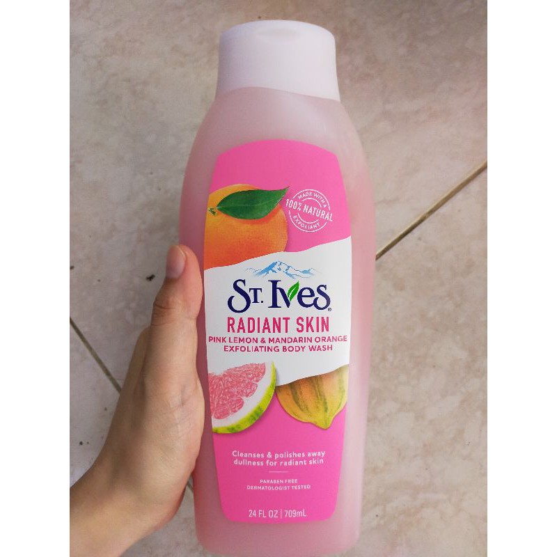 Sữa tắm ST.Ives yến mạch bơ, cam chanh, muối biển 709ml