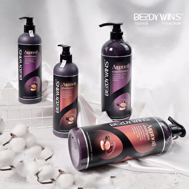 Bộ gội xả Arganoil Berdywin siêu mềm mượt 1000mlx2