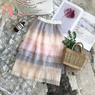 Váy Gạc Mùa Hè Phiên Bản Hàn Quốc Trẻ Em Nhiều Màu Sắc Khâu Bánh Váy Bé Gái [IU Bay Baby House]