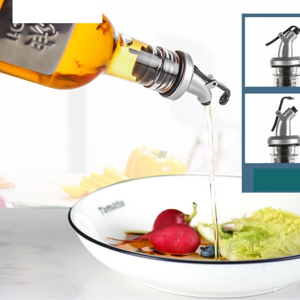 Bình đựng dầu ăn, chai đựng nước mắm,gia vị thủy tinh 500ML có vòi rót thông minh đồ dùng nhà bêp