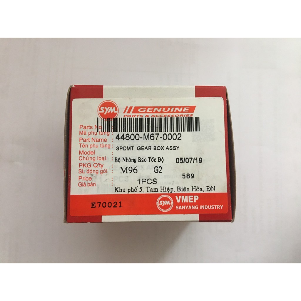 Bộ nhông báo tốc độ   xe Shark 125,150,170cc  hãng SYM