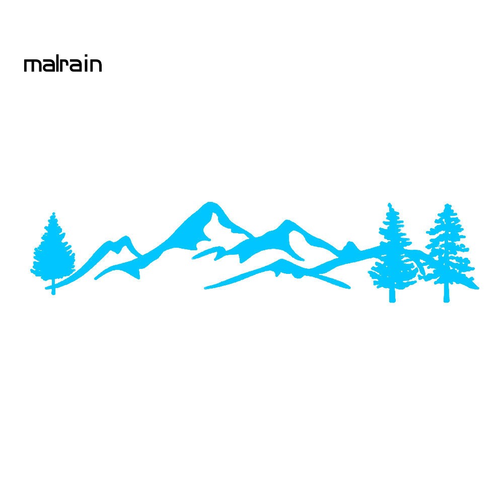 Miếng dán phản quang hình cây và núi trang trí xe hơi SUV RV