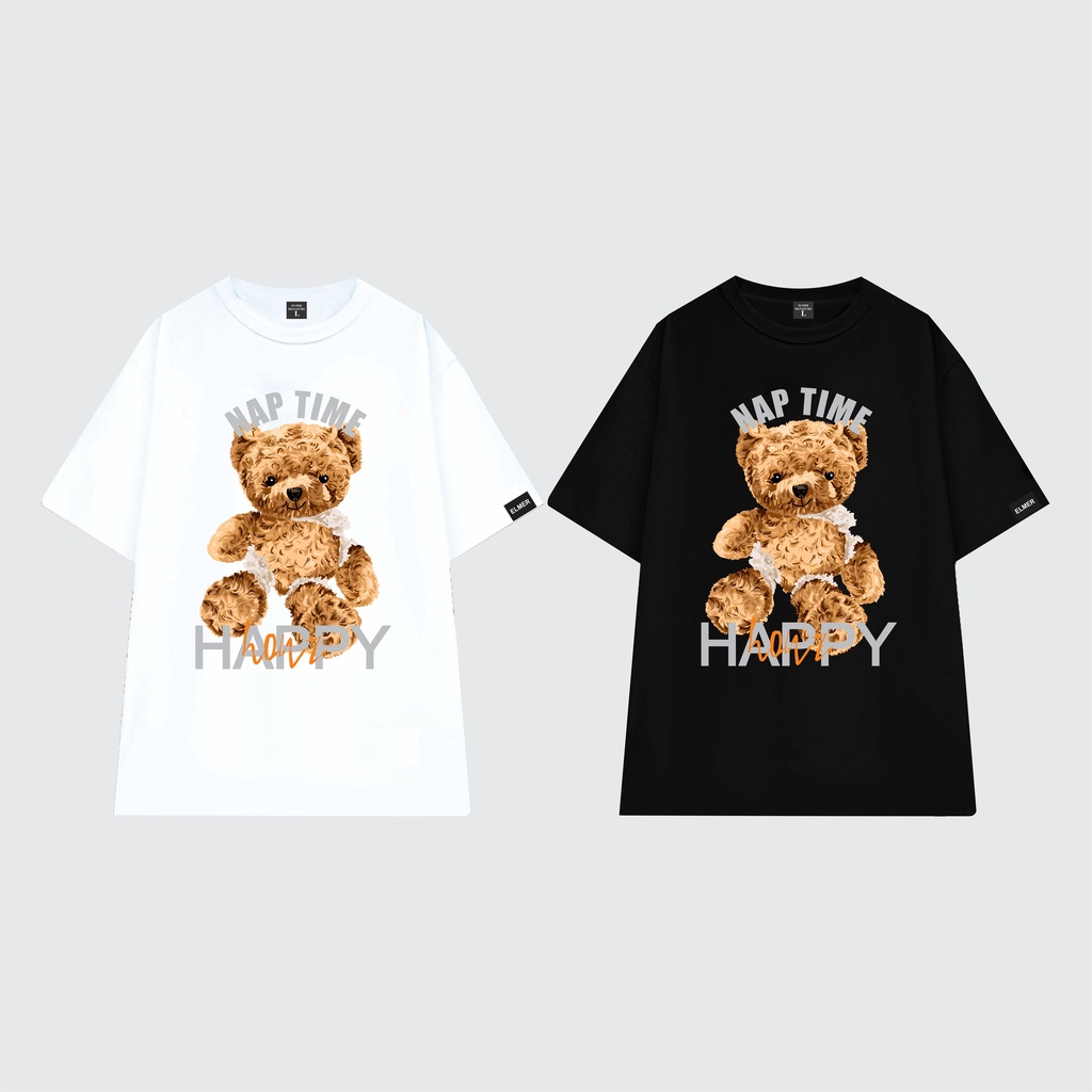 Áo thun gấu Teddy form rộng cho cả nam và nữ