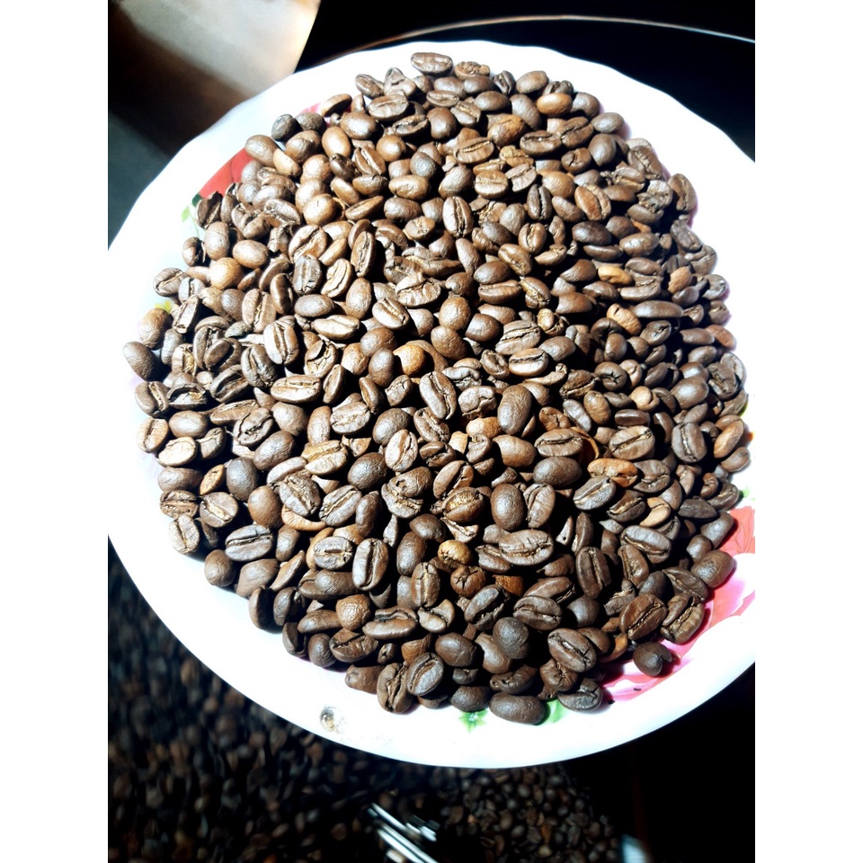 ComBo 1 kg Cà Phê Rang Mộc Với tỉ lệ 100% Robusta 500g + 1 túi 80% Robusta - 20% Arabica 500g)  - PHONG COFFEE