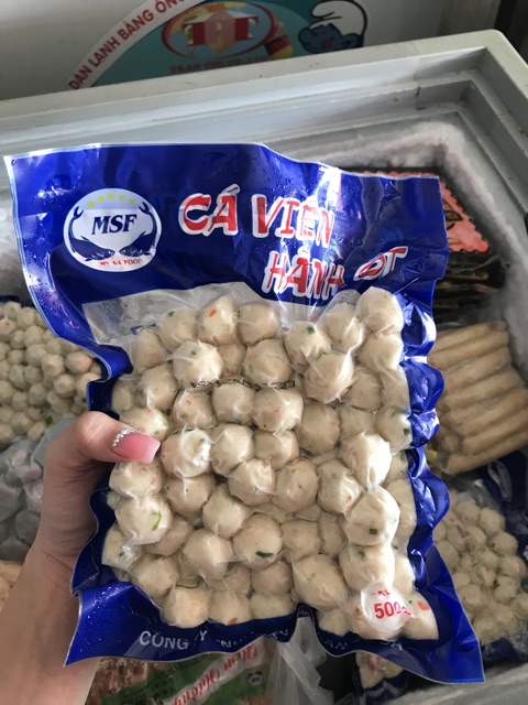 Cá viên hành ớt Mỹ Sa 500g (70-75 viên)