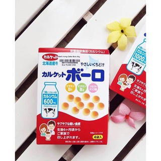 Bánh men cấp canxi Calket boro cho bé ăn dặm từ 6 tháng tuối