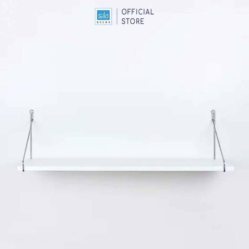 Kệ Gỗ Trang Trí Không Cần Khoan SIB Decor Kích Thước 50 x 15cm, Tặng Kèm Móc Treo Inox Và Phụ Kiện Lắp Đặt