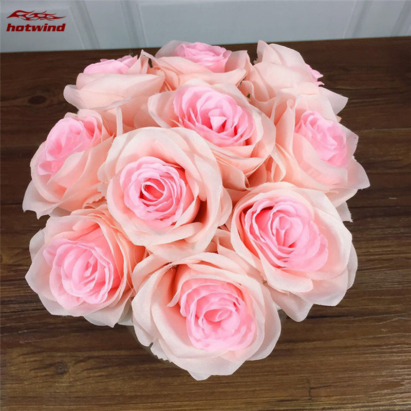 HW Cành Hoa Hồng Giả 9cm Trang Trí Tiệc Cưới