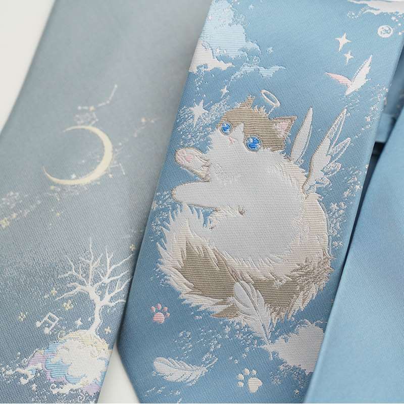 [Hàng đặt trước]Cà vạt, nơ JK DK họa tiết mèo thỏ