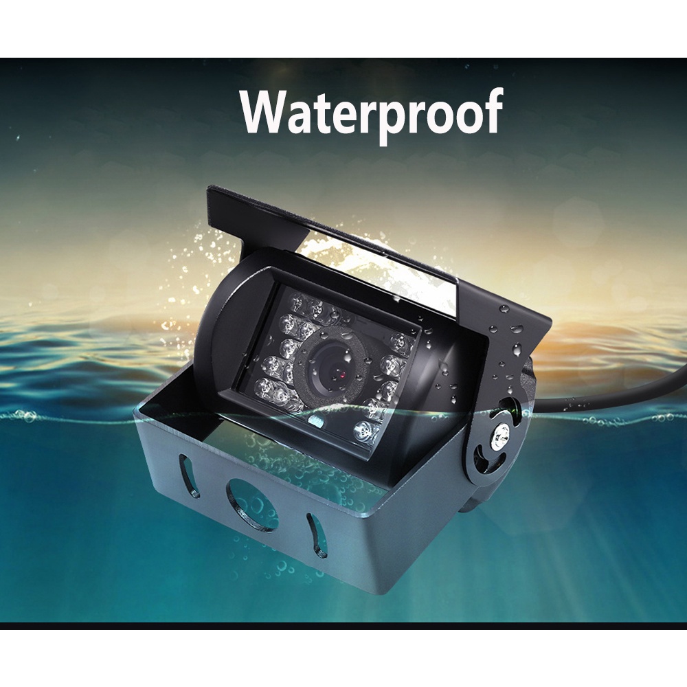 Camera Chiếu Hậu 18 Bóng LED Hồng Ngoại Chống Nước Cho Ô Tô Xe Tải 12V 24V | BigBuy360 - bigbuy360.vn