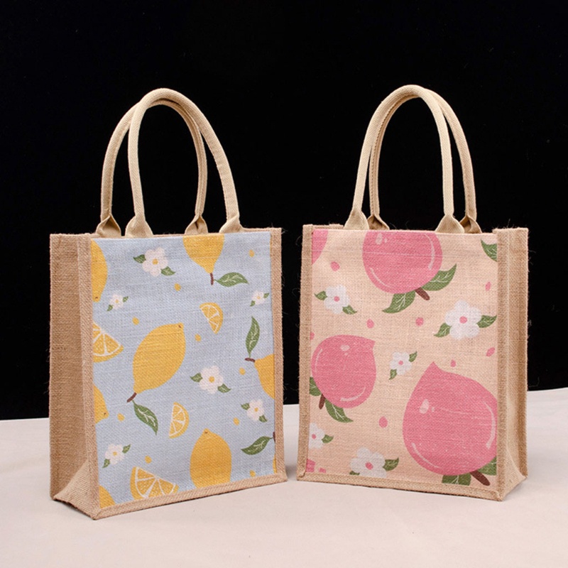 Túi Xách Tote In Họa Tiết Trái Cây Thời Trang Mùa Hè Cho Nữ