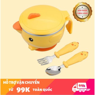Bộ bát ăn dặm 3 món Goryeo Baby Hàn Quốc giữ nhiệt + chống rơi vỡ + chống tràn