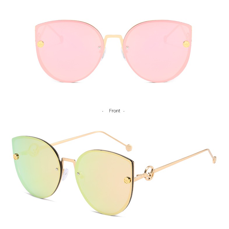 Kính mát mắt mèo gọng kim loại cho nam nữ