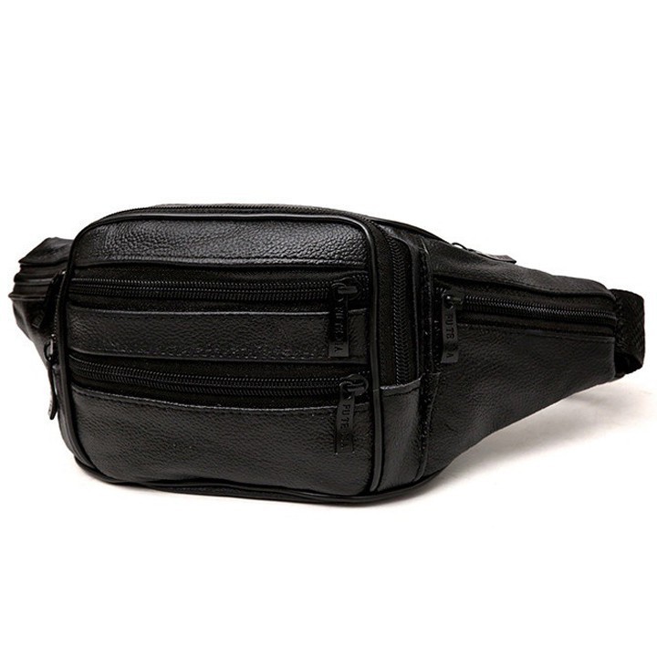 Túi Đeo Bụng Da 6 Ngăn Cao Cấp, Túi Đeo Hông Đeo Chéo Da Nhiều Ngăn | BigBuy360 - bigbuy360.vn