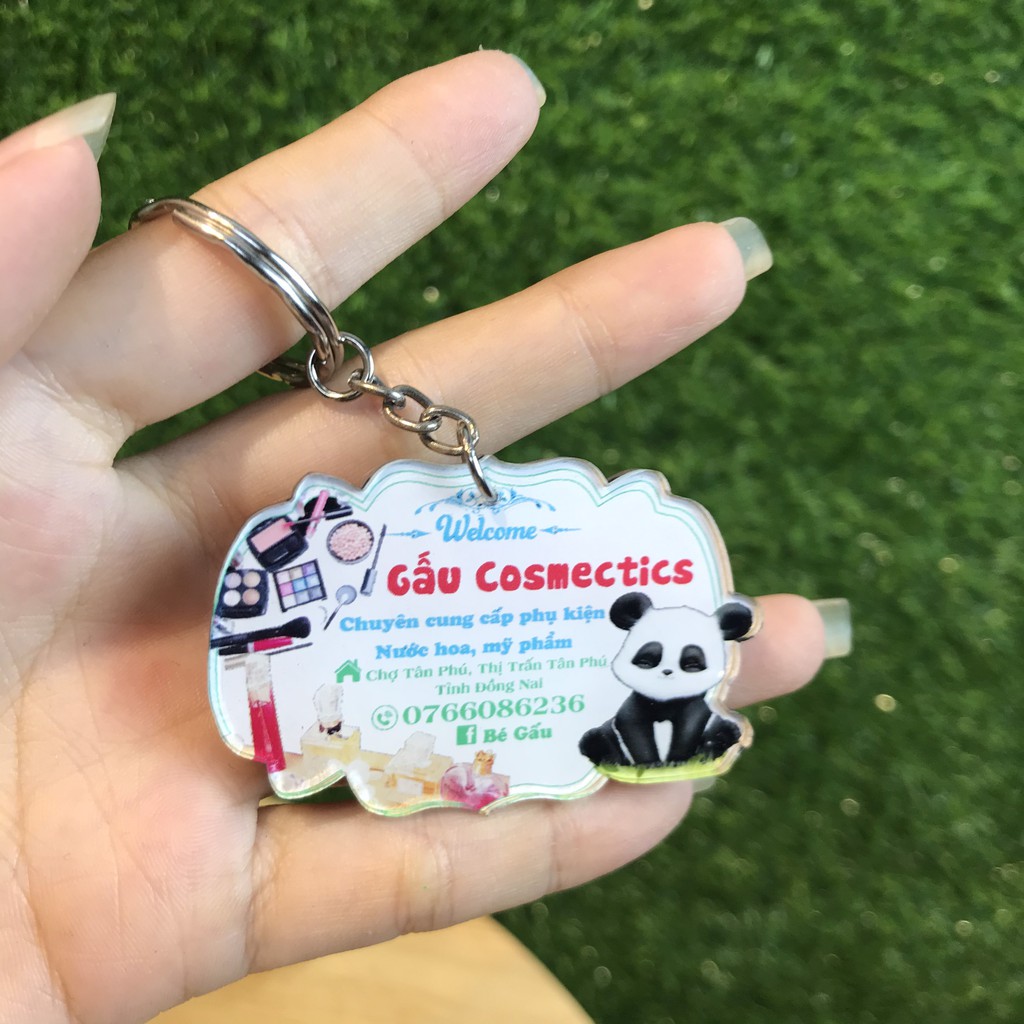 Móc khóa bảng hiệu mini in theo yêu cầu