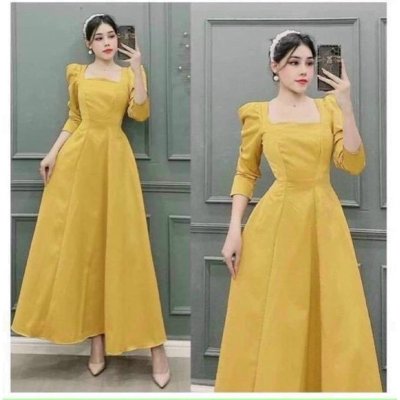 ĐẦM MAXI TAY PHỒNG DÀI FULL SIZE S/M/L/XL
