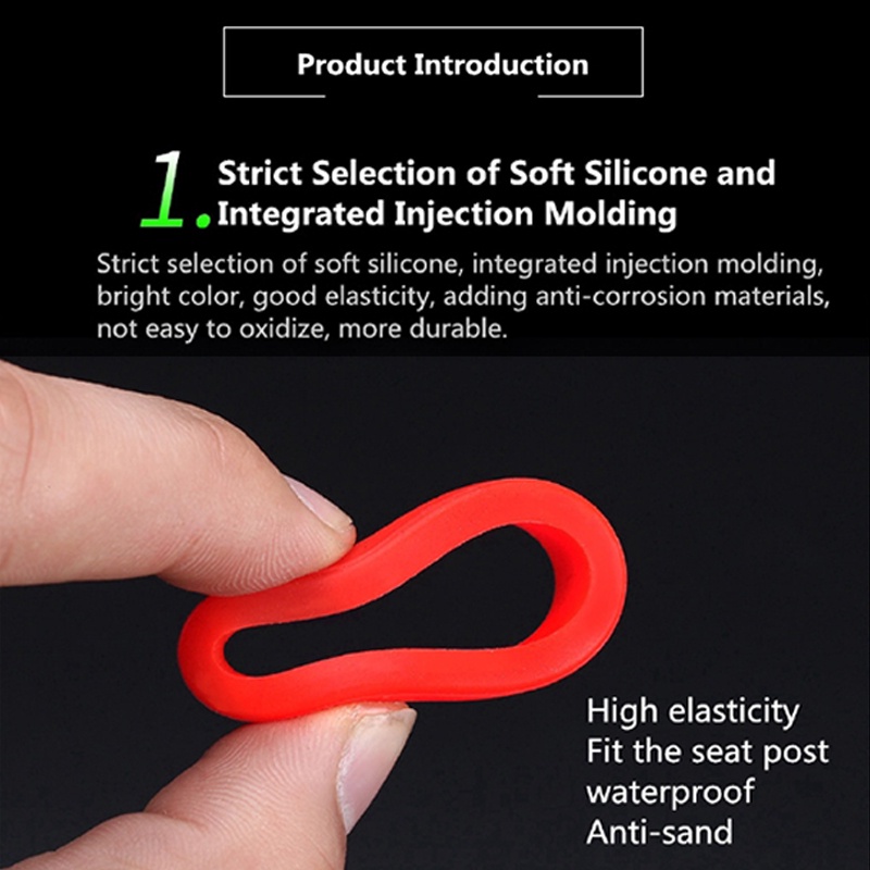 Xe Đạp Leo Núi Seatpost Vỏ Bảo Vệ Ghế Xe Đạp Ống Cao Su Cưỡi Silicone Chống Thấm Nước Ghế Bài Cover